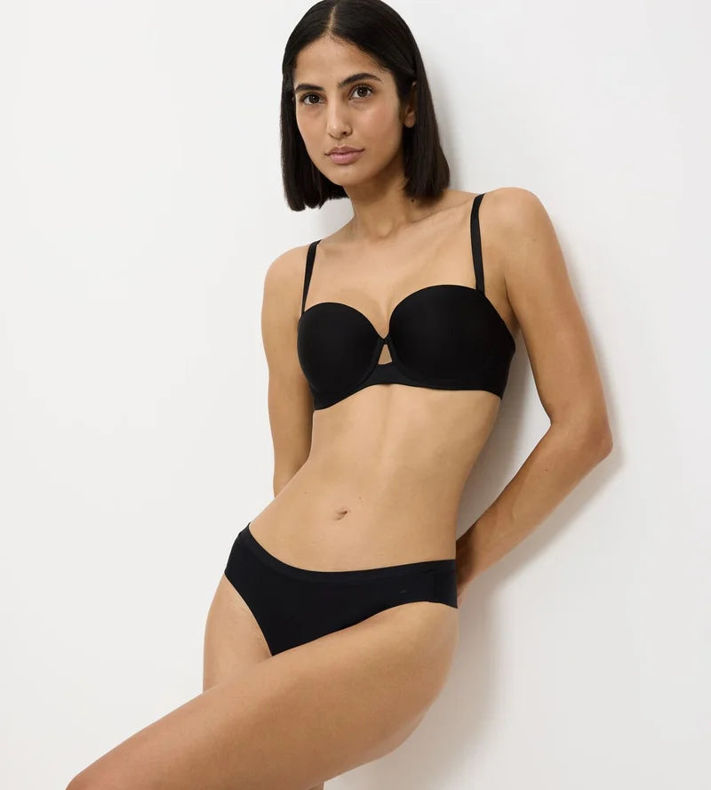 Triumph - Pure Micro Strapless Padded Wire Bra Black