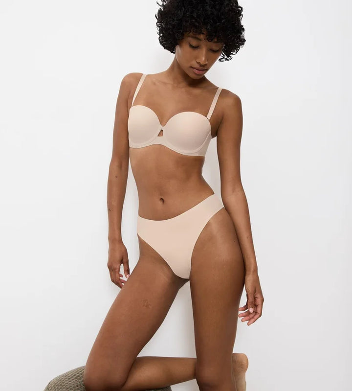 Triumph - Pure Micro Strapless Padded Wire Bra Cameo Beige