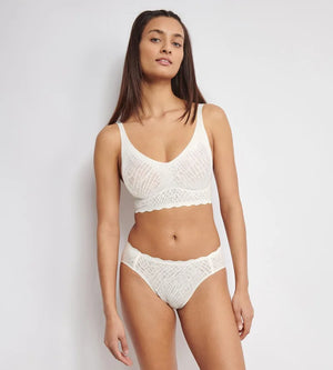 Sloggi - Zero Feel Bliss High Leg Brief Silk White