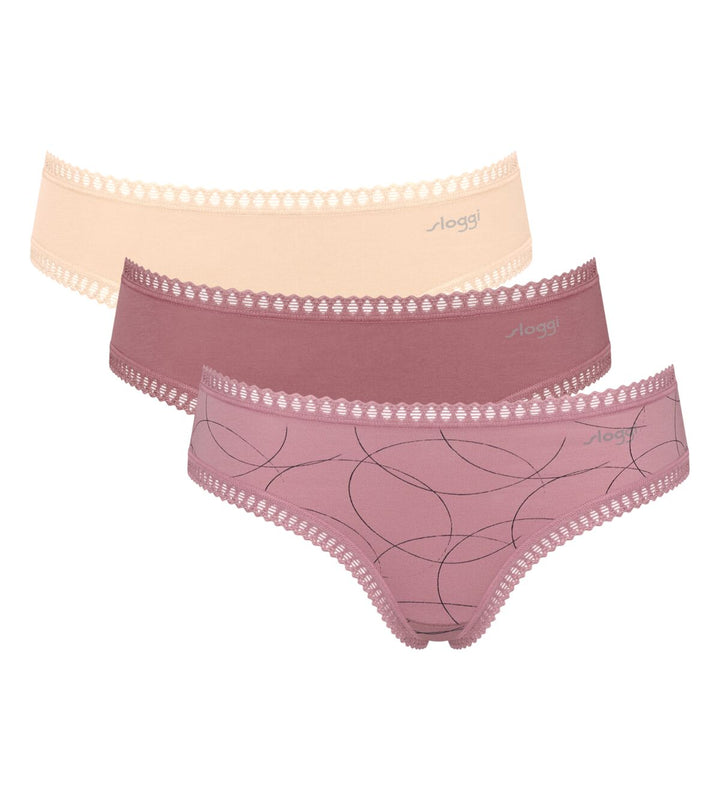 Sloggi - Go Crush Hipster Multipack Pink & Nude