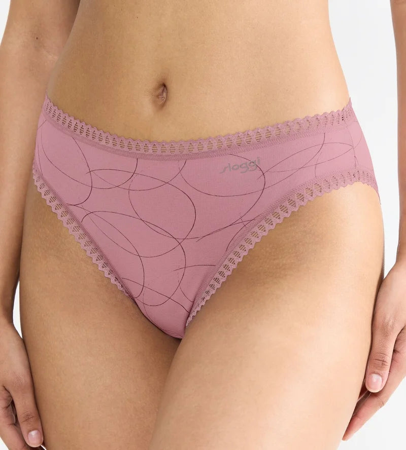 Sloggi - Go Crush High Leg Brief Multipack Pink & Nude