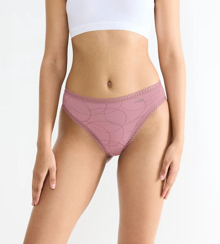 Sloggi - Go Crush High Leg Brief Multipack Pink & Nude