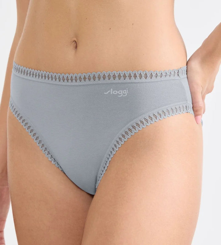 Sloggi - Go Crush High Leg Brief Multipack Blue & Pink