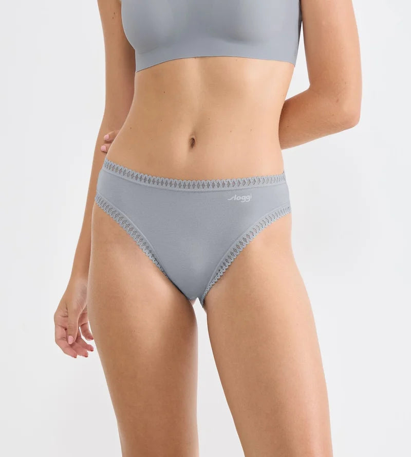 Sloggi - Go Crush High Leg Brief Multipack Blue & Pink