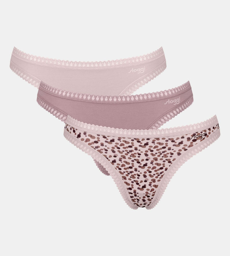 Sloggi - Go Crush String 3 Pack Pink