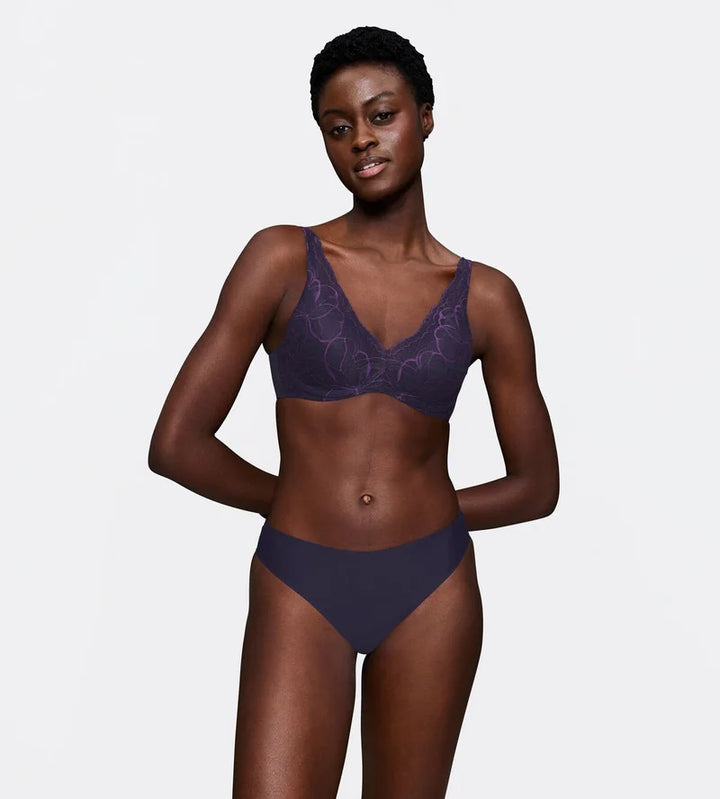 Triumph - Body Make-Up Essentials Illusion Lace Highleg Tai Brief Prussian Blue