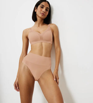 Triumph - Soft Sculpt Bandeau Maxi Brief Neutral Beige