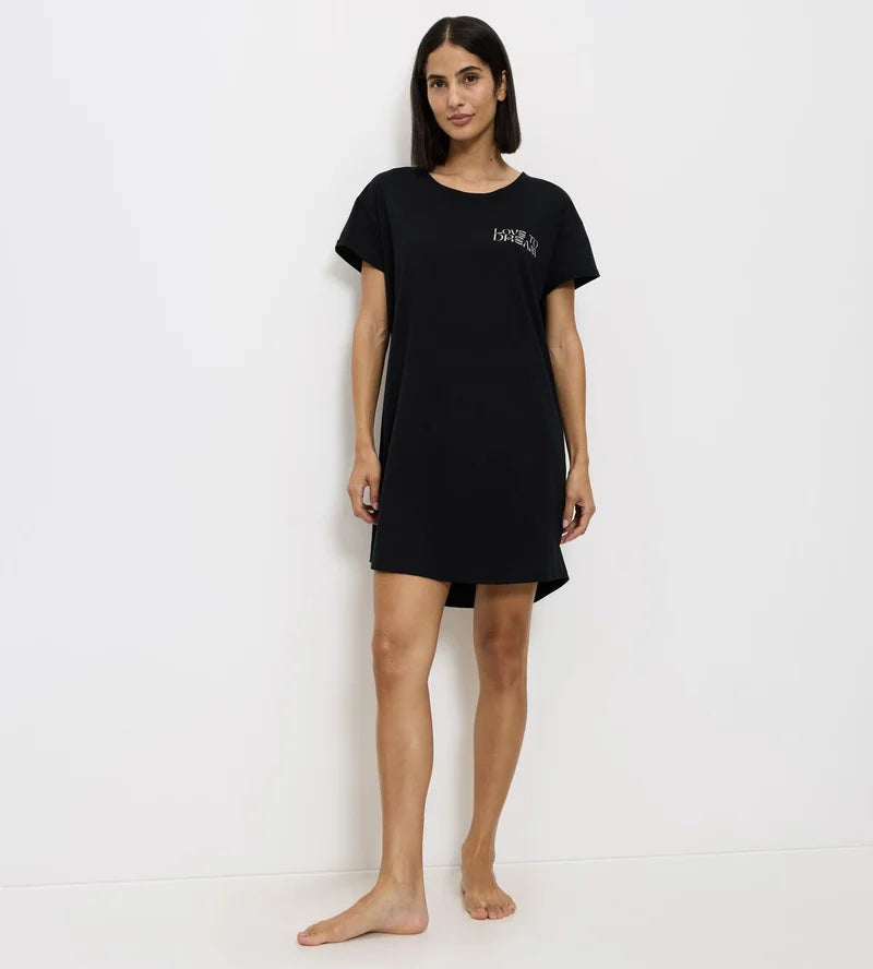 Triumph - Nightdresses Short Sleeved Nightdress Black