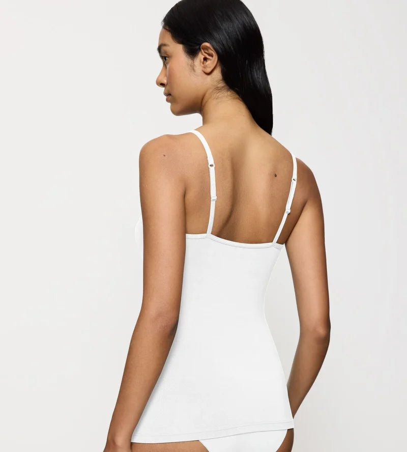 Triumph - Feel Of Modal Spaghetti Top White