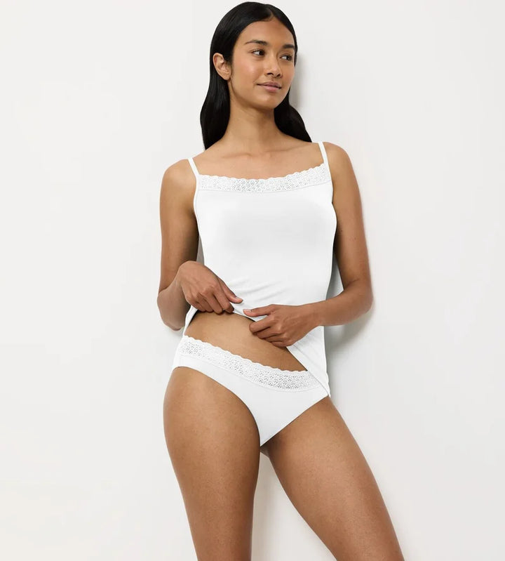Triumph - Feel Of Modal Spaghetti Top White