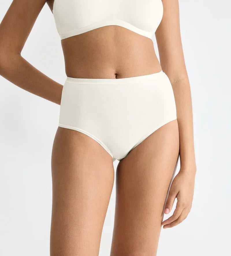Sloggi - Go Daily Cotton High Waist Brief 3 Pack Silk White