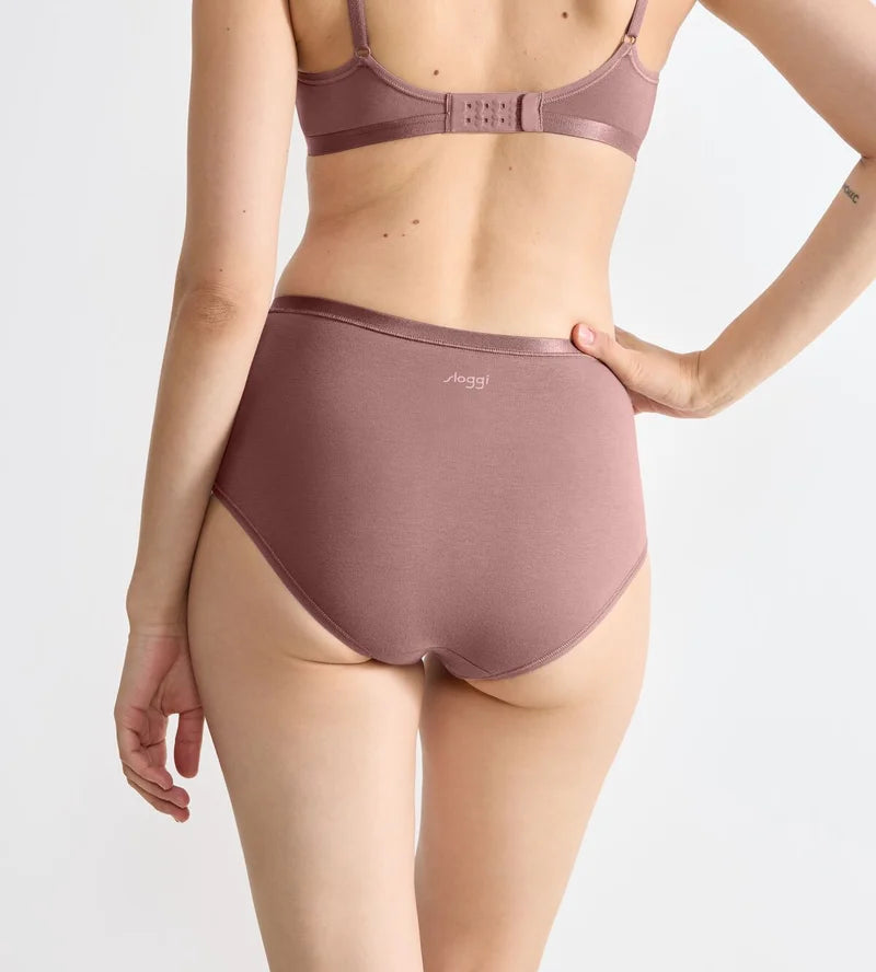 Sloggi - Go Daily Cotton High Waist Brief Cacao