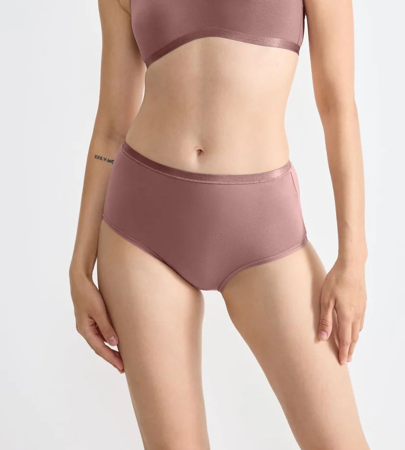 Sloggi - Go Daily Cotton High Waist Brief 3 Pack Cacao
