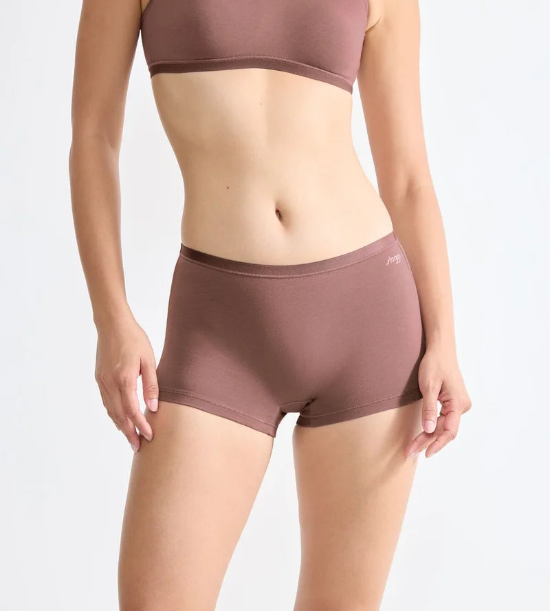 Sloggi - Go Daily Cotton Short 3 Pack Cacao
