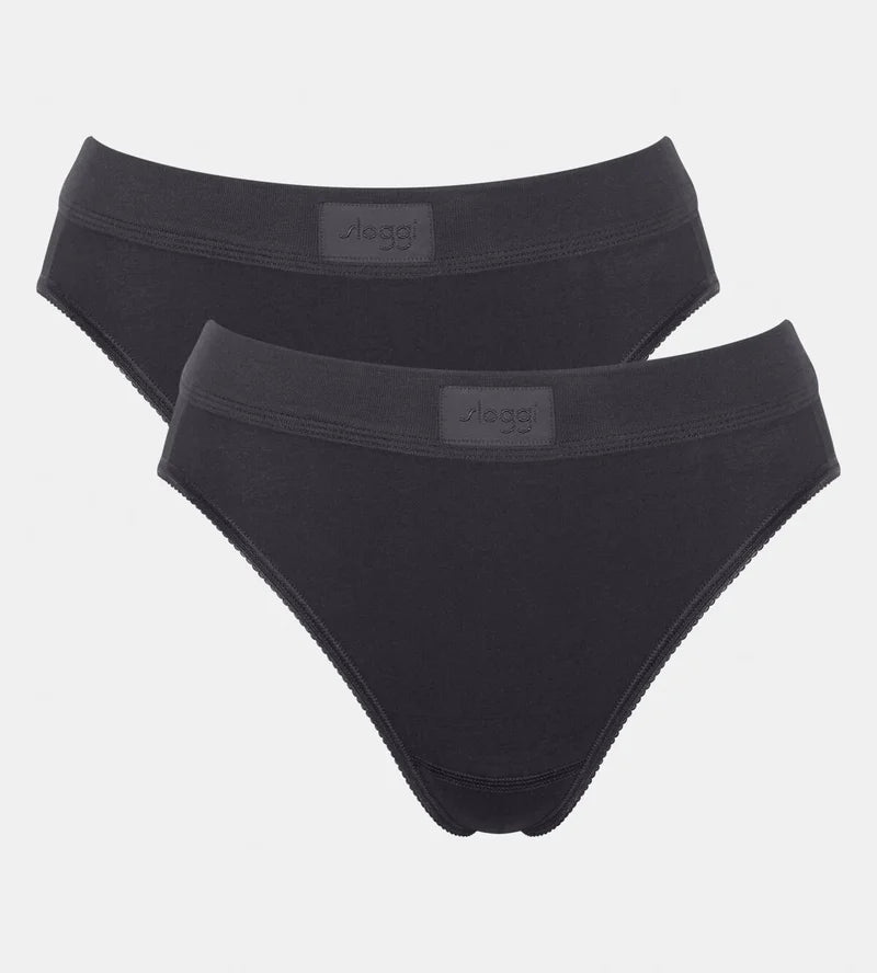 Sloggi - Double Comfort Brief 2 Pack Black