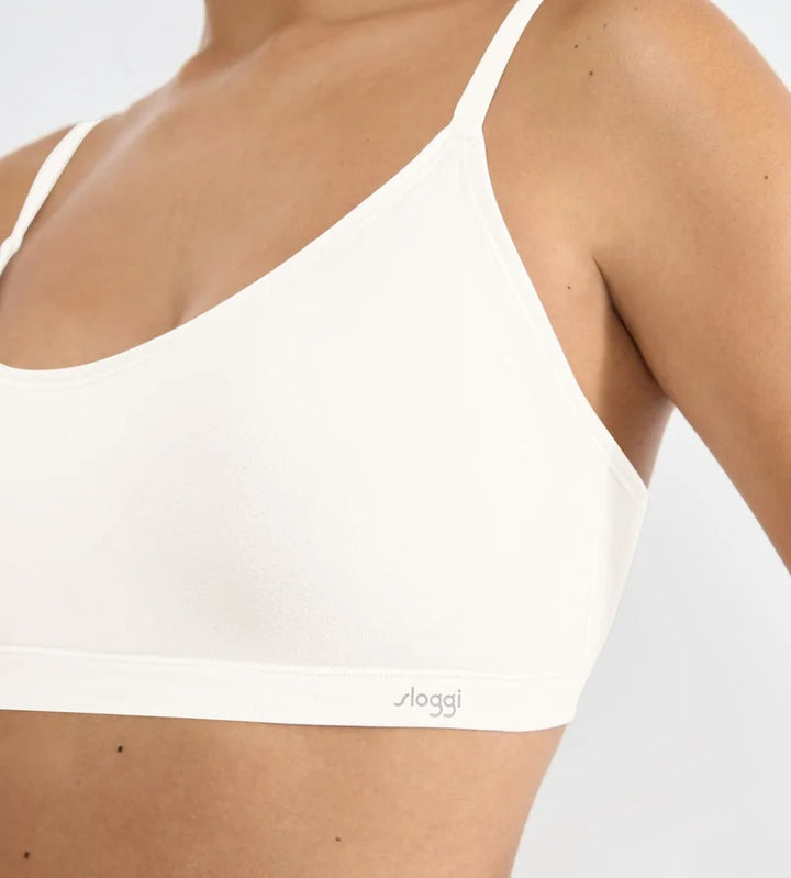 Sloggi - Free Evolve Wireless Padded Bra Silk White