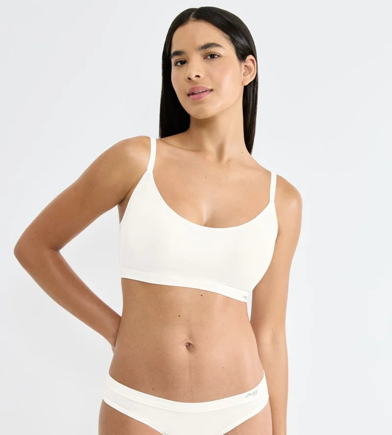 Sloggi - Free Evolve Wireless Padded Bra Silk White