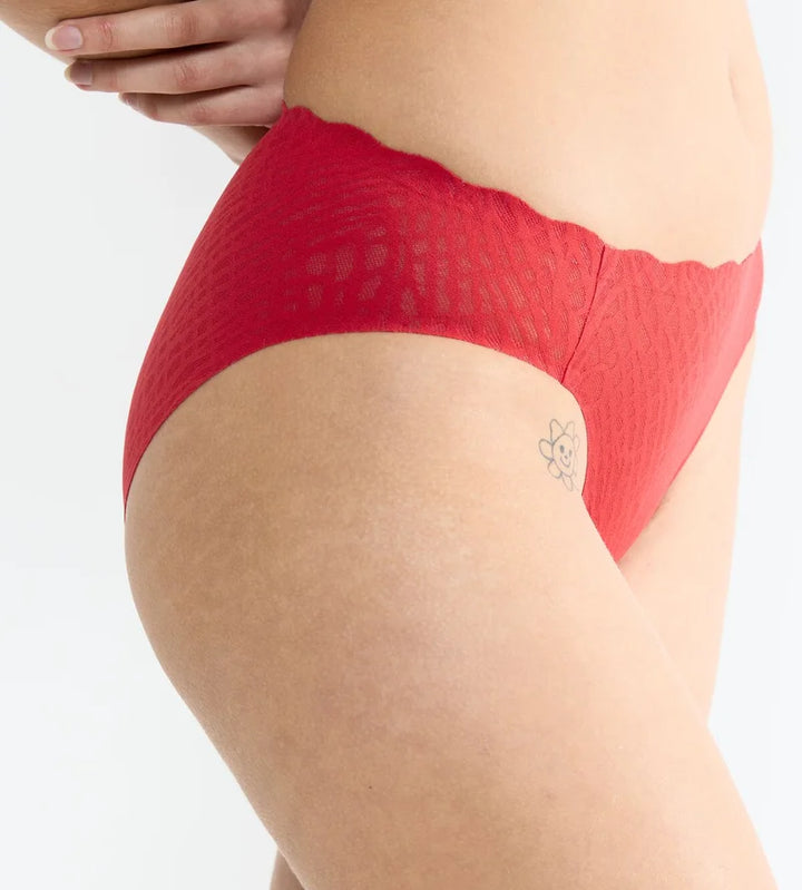 Sloggi - Zero Feel Bliss Festive High Leg Shanghai Red