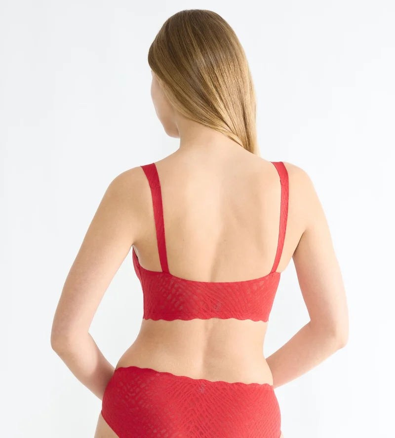 Sloggi - Zero Feel Bliss Festive Bralette Shanghai Red