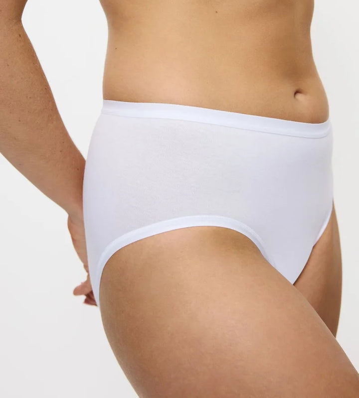 Triumph - Sense Of Cotton Midi Brief White