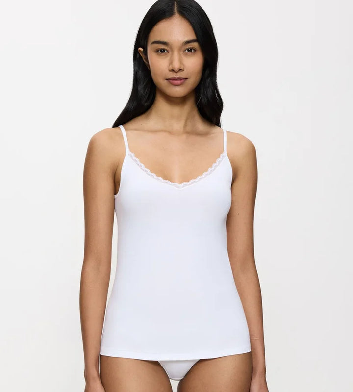 Triumph - Feel Of Cotton Spaghetti Top White