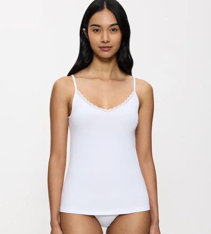 Triumph - Feel Of Cotton Spaghetti Top White
