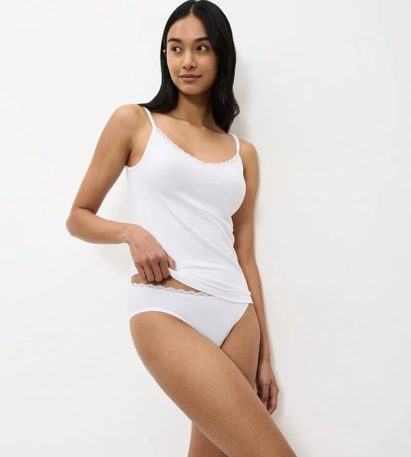 Triumph - Feel Of Cotton Spaghetti Top White