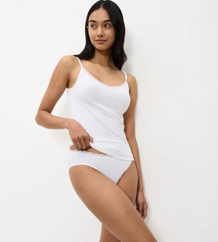 Triumph - Feel Of Cotton Spaghetti Top White