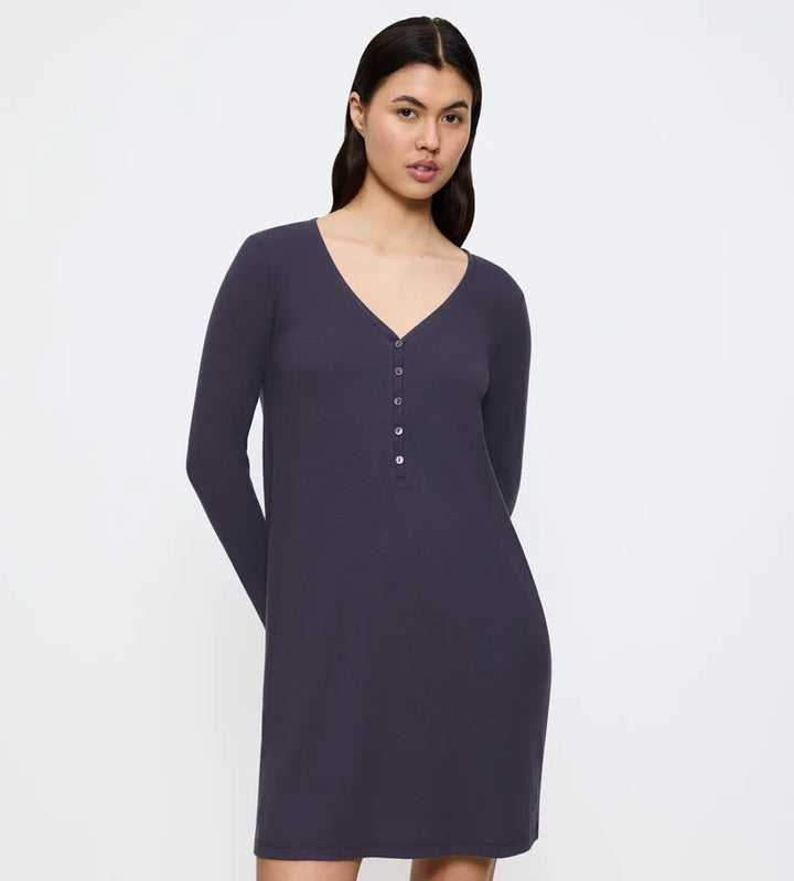 Triumph - Mix And Match Long Sleeved Nightdress Soft Ink Grey