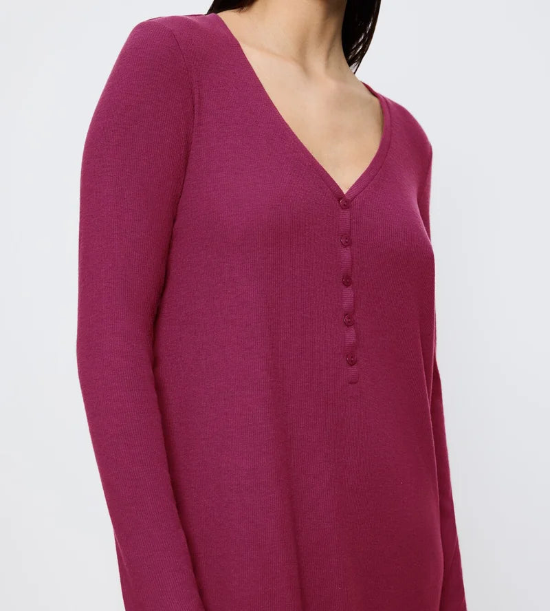 Triumph - Mix And Match Long Sleeved Nightdress Soft Sweet Marsala