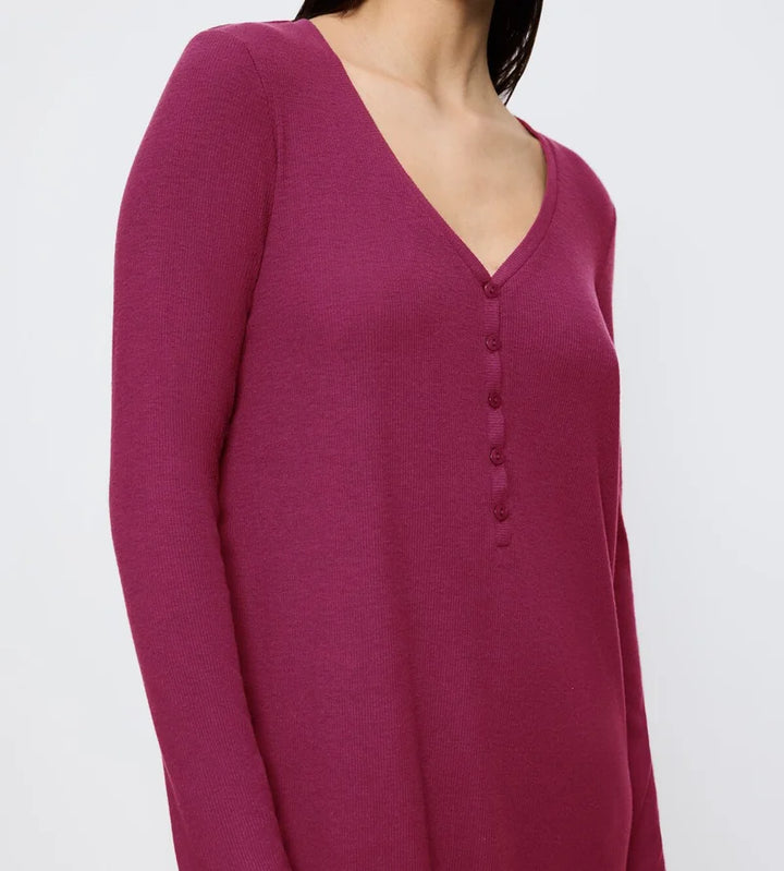 Triumph - Mix And Match Long Sleeved Nightdress Soft Sweet Marsala