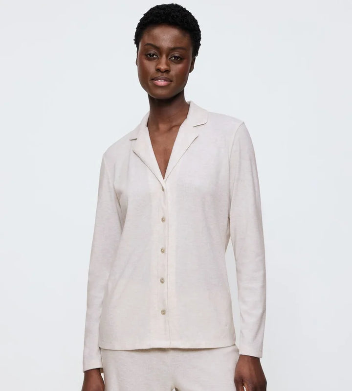 Triumph - Mix And Match Long Sleeved Boyfriend Top Soft Light Grey Melange