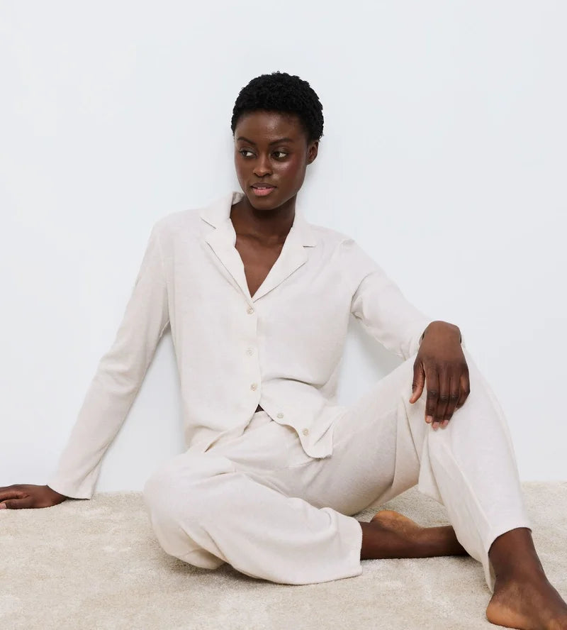 Triumph - Mix And Match Long Sleeved Boyfriend Top Soft Light Grey Melange