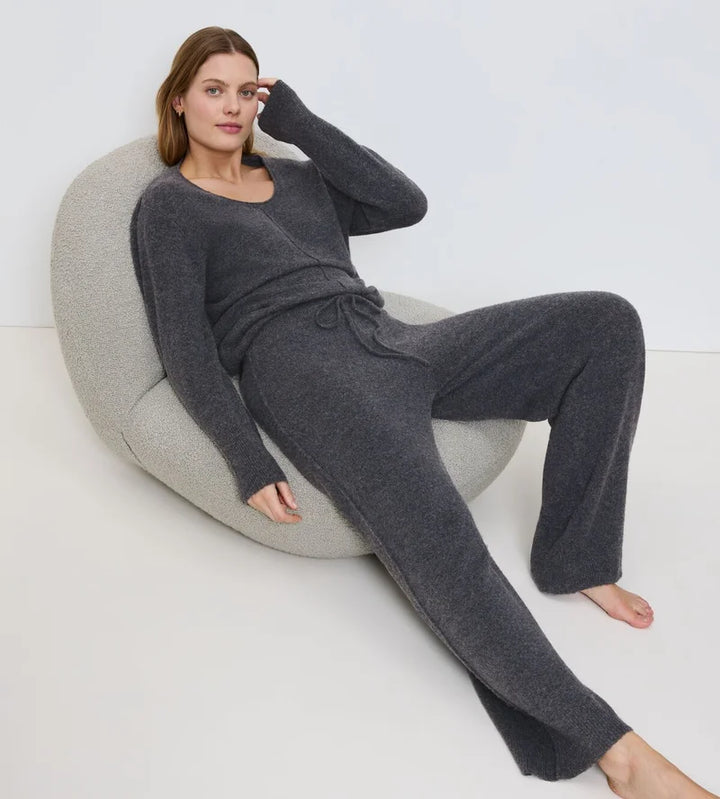 Triumph - Amourette Cozy Trousers Dark Grey Melange