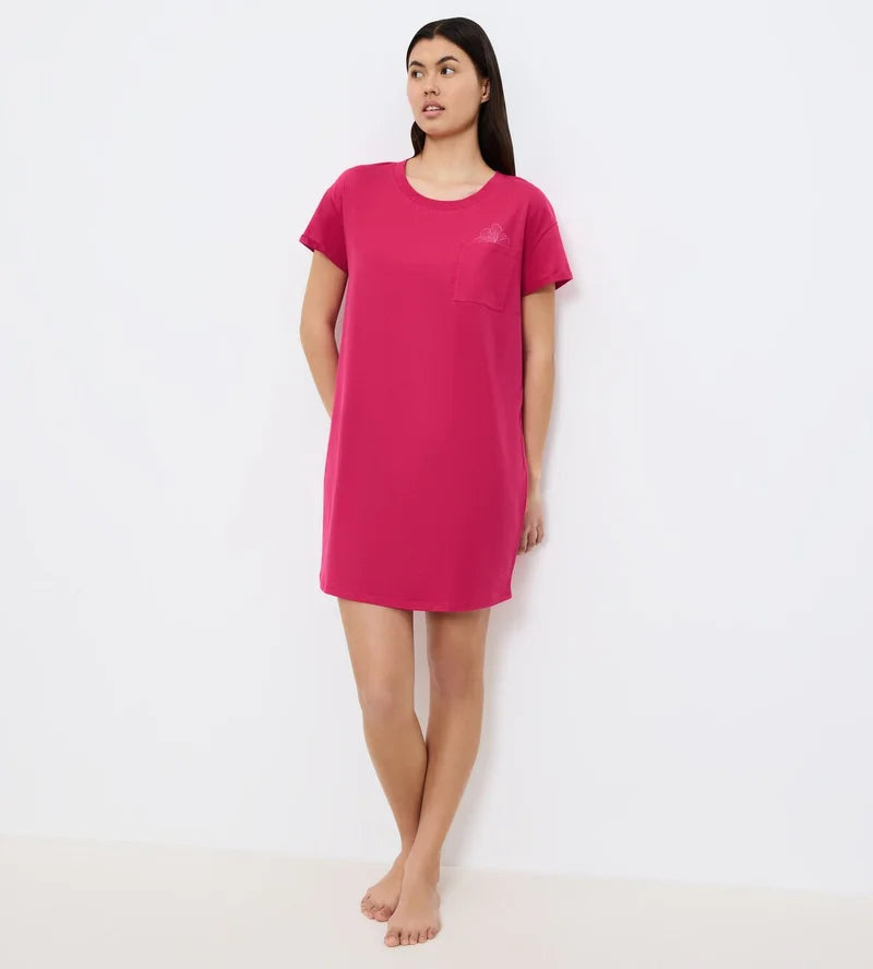 Triumph - Nightdresses Crew Neck Nighty Flashy Pink
