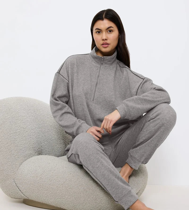 Triumph - Mywear Lounge Sweater Medium Grey Melange