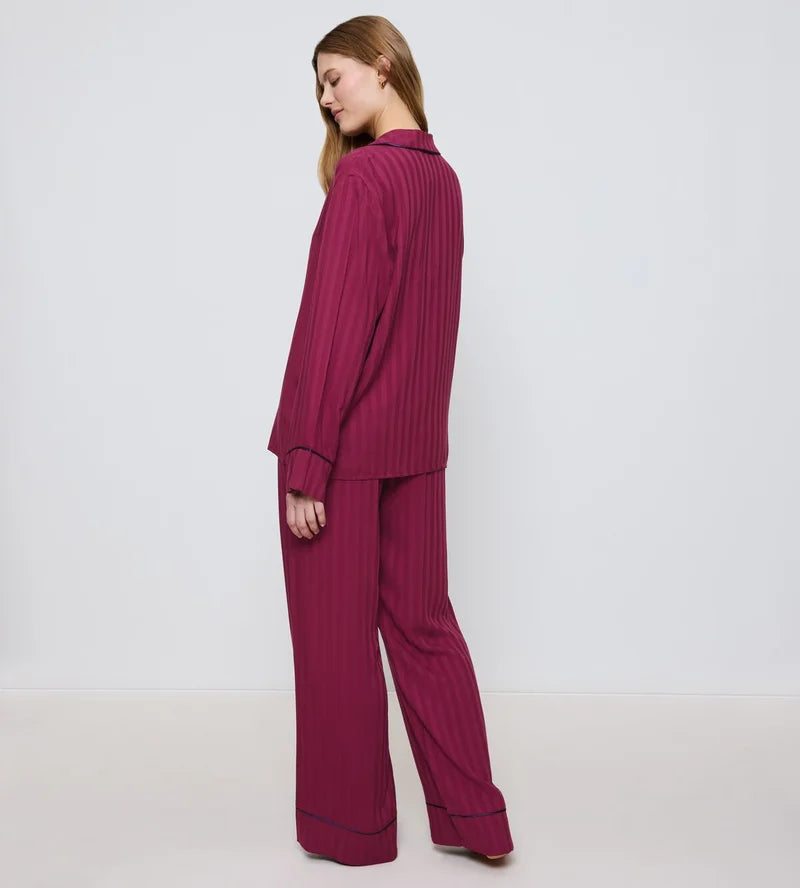 Triumph - Amourette Jacquard Pyjama Set Sweet Marsala