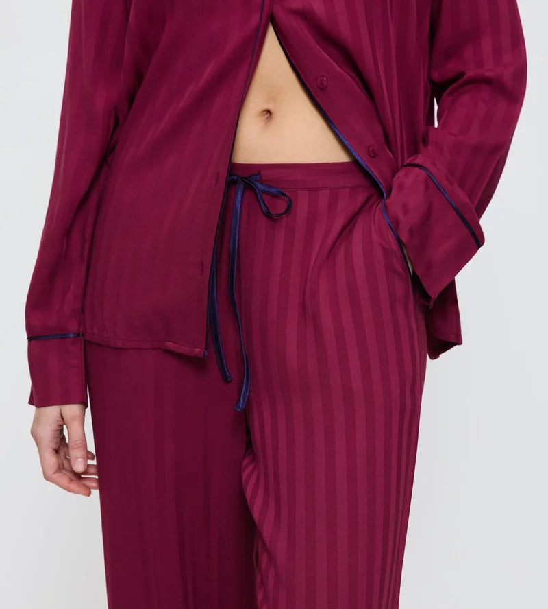 Triumph - Amourette Jacquard Pyjama Set Sweet Marsala