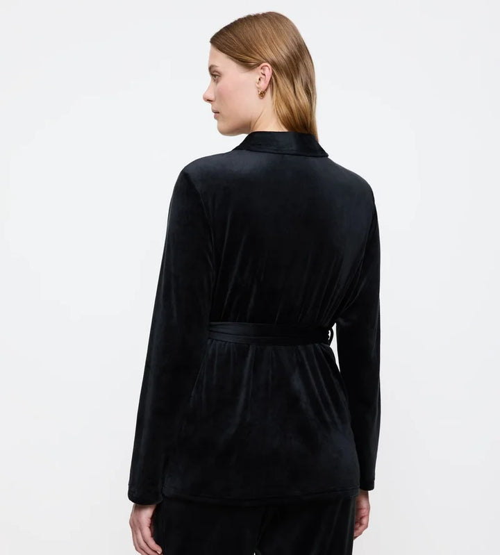 Triumph - Sensual Velour Robe Top Black