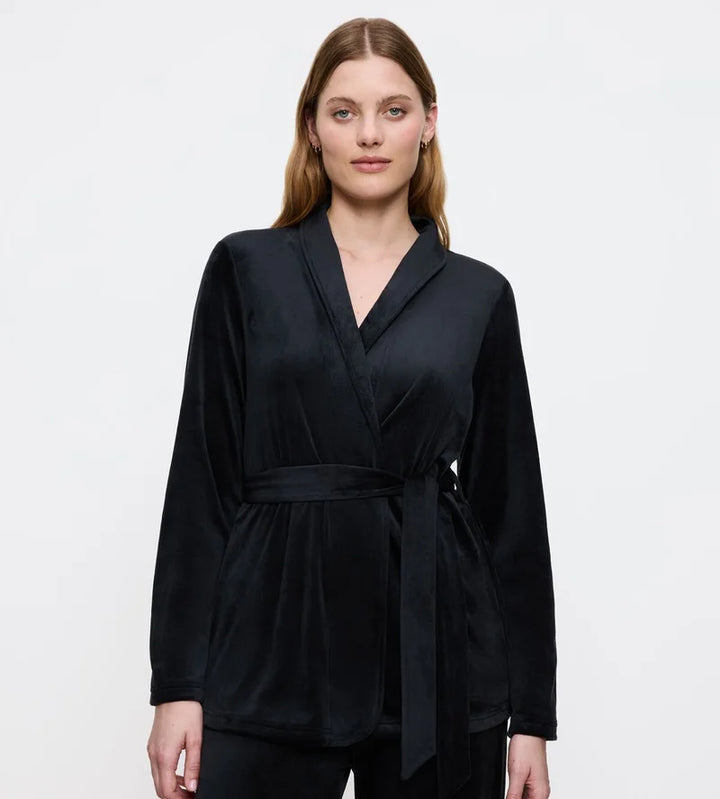 Triumph - Sensual Velour Robe Top Black