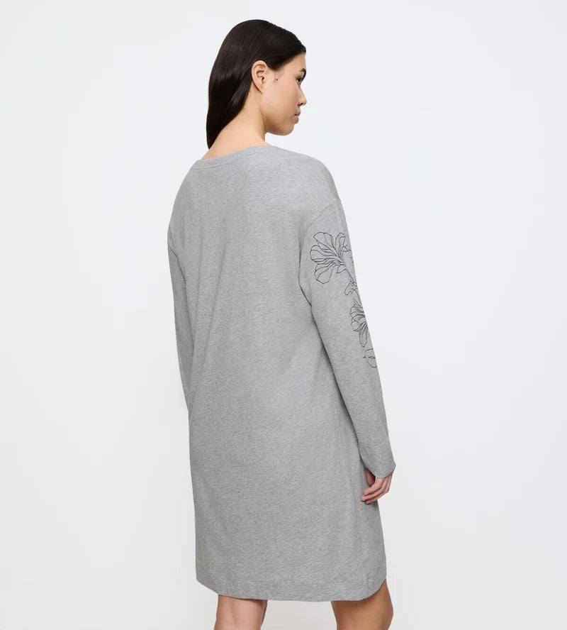 Triumph - Endless Comfort Long Sleeved Nighty Dark Grey Melange