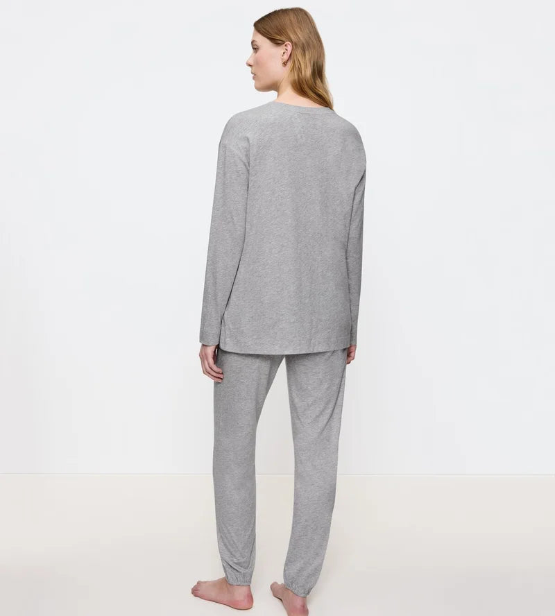 Triumph - Endless Comfort Pyjama Set Dark Grey Melange