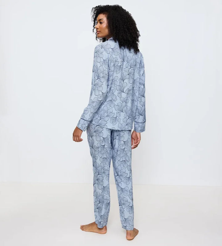 Triumph - Boyfriend Pyjama Set Blue Combination