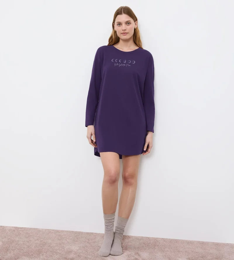 Triumph - Nightdresses Crew Neck Nighty Royal Purple