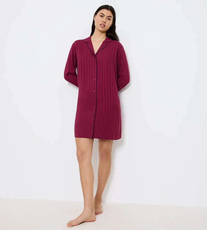 Triumph - Amourette Boyfriend Nightdress Sweet Marsala