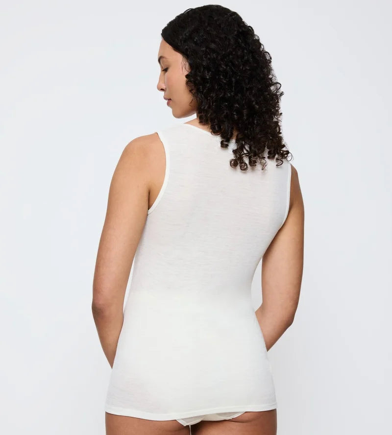 Triumph - Beauty Layers Sleeveless Top Wool Ecru White