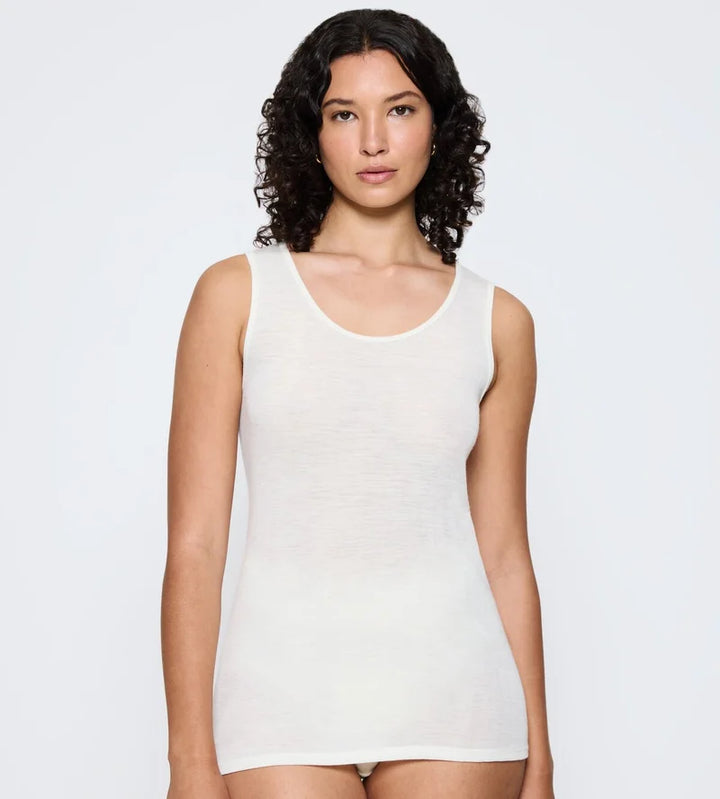 Triumph - Beauty Layers Sleeveless Top Wool Ecru White