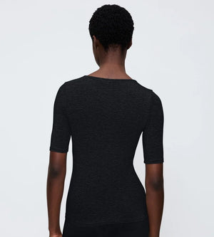 Triumph - Beauty Layers Short Sleeved Top Wool Black
