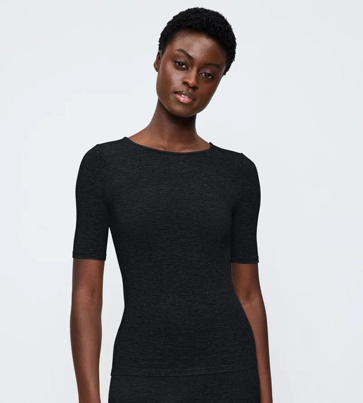 Triumph - Beauty Layers Short Sleeved Top Wool Black