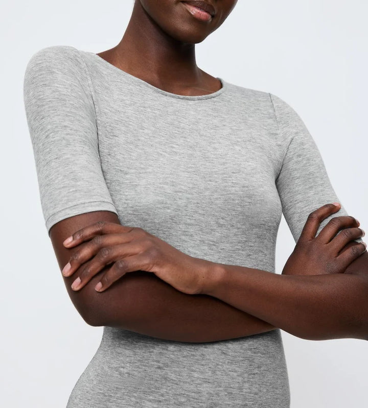 Triumph - Beauty Layers Short Sleeved Top Wool Medium Grey Melange